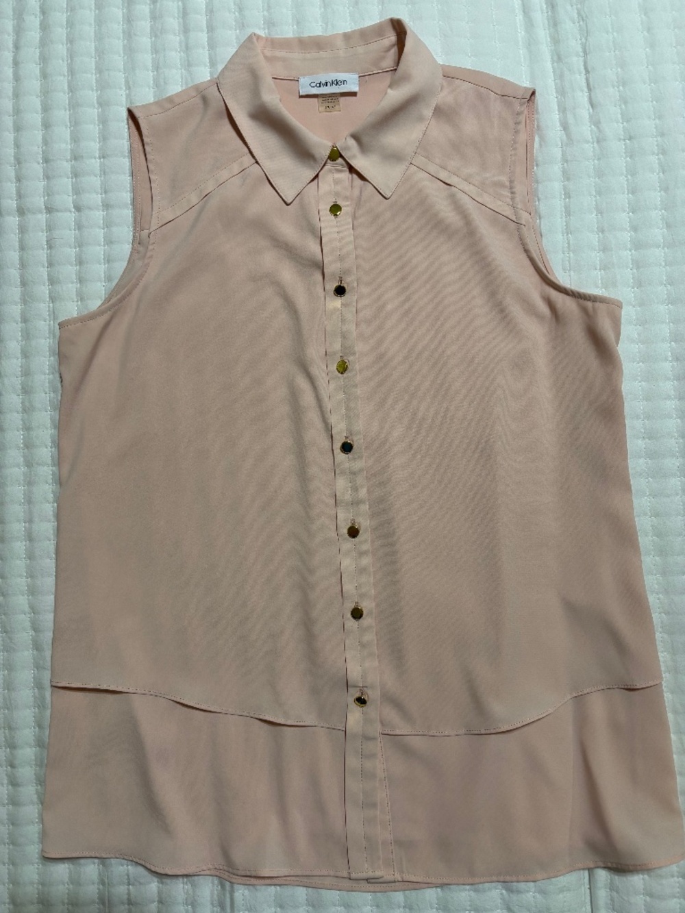 Calvin Klein sleeveless blouse, SMALL